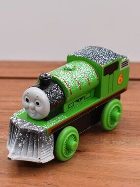 Snow Covered Plow Percy - Thomas The Tank Engine & Friends Wooden Railway Trains